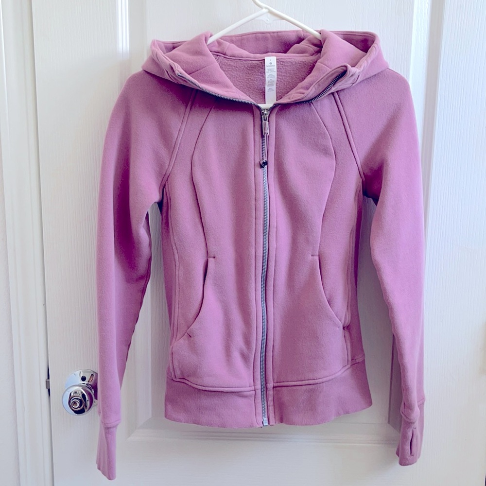 Lululemon scuba rose pink hoodies jacket size. 2